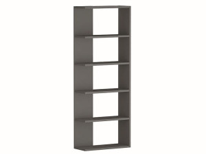Regał narożny na książki CORNER antracyt 170x60
