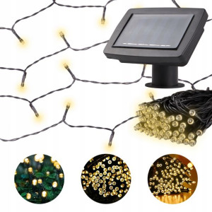 Girlanda Solarna Ogrodowa Lampki Łańcuch 100 Led
