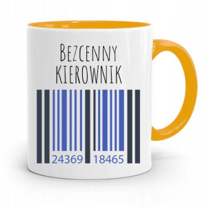 Kubek Żółty Kierownika Bezcenny Kierownik Prezent