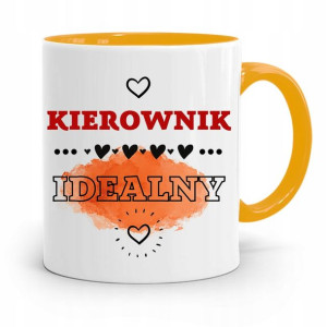 Kubek Żółty Kierownika Kierownik Idealny Prezent
