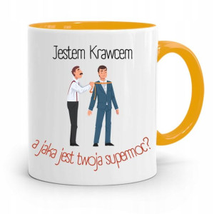 Kubek Żółty Krawcowej Krawca Jestem Krawcem