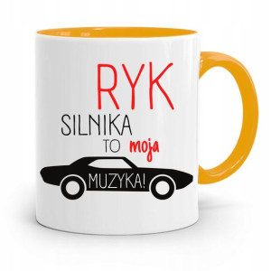 Kubek Żółty Mechanika Ryk Silnika To Moja Muzyka