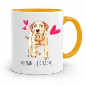 Kubek Żółty Na Dzień Dziadka Kocham Cię Dziadku!