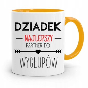Kubek Żółty Na Dzień Dziadka Partner Do Wygłupów