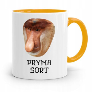 Kubek Żółty Nosacz Janusz Pryma Sort Prezent