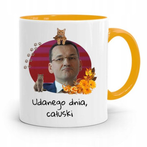 Kubek Żółty Politycy Premier Mateusz Morawiecki