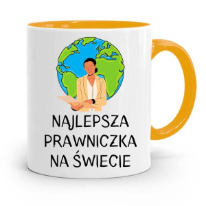Kubek Żółty Prawnika Mecenasa Najlepsza Na Świecie