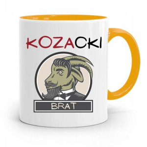 Kubek Żółty Prezent Dla Brata Dziecka Kozacki Brat