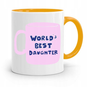 Kubek Żółty Prezent Dla Córki Best Daughter