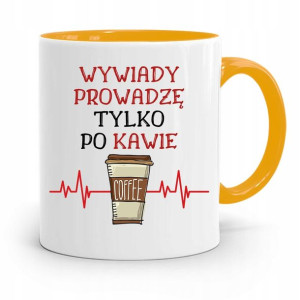 Kubek Żółty Prezent Dla Dziennikarza Reportera