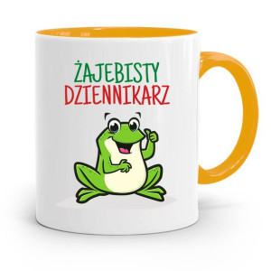 Kubek Żółty Prezent Dla Dziennikarza Reportera
