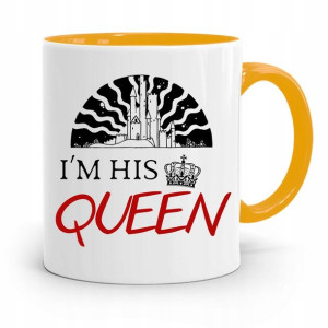 Kubek Żółty Prezent Dla Dziewczyny I'm His Queen