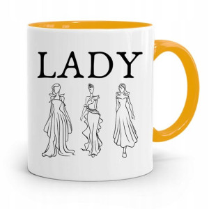 Kubek Żółty Prezent Dla Dziewczyny Żony Lady