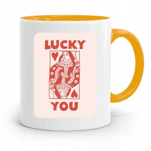 Kubek Żółty Prezent Dla Dziewczyny Żony Lucky You