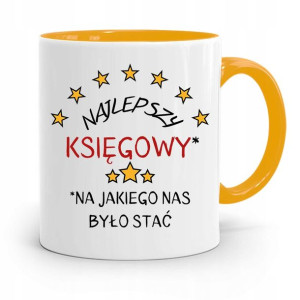 Kubek Żółty Prezent Dla Księgowej Księgowego