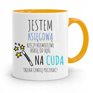 Kubek Żółty Prezent Dla Księgowej Księgowego