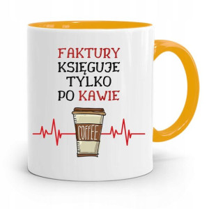Kubek Żółty Prezent Dla Księgowej Księgowego