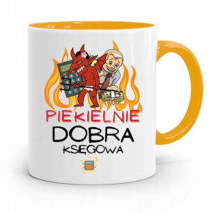Kubek Żółty Prezent Dla Księgowej Księgowego