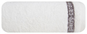 Ręcznik zdobiony z kolekcji Pierre Cardin 50X90cm kremowy 480GSM
