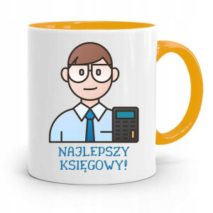 Kubek Żółty Prezent Dla Księgowej Księgowego