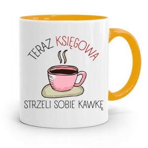 Kubek Żółty Prezent Dla Księgowej Księgowego
