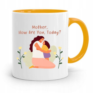 Kubek Żółty Prezent Dla Mamy How Are You Today?