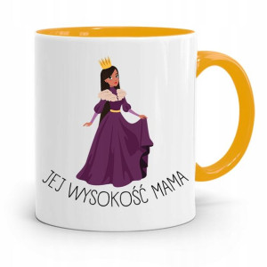 Kubek Żółty Prezent Dla Mamy Jej Wysokość Mama