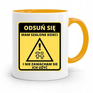 Kubek Żółty Prezent Dla Mamy Mam Szalone Dzieci
