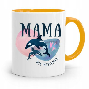 Kubek Żółty Prezent Dla Mamy Mama Wie Najlepiej