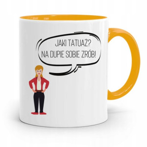 Kubek Żółty Prezent Dla Mamy Matki Jaki Tatuaż?