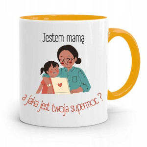 Kubek Żółty Prezent Dla Mamy Matki Jestem Mamą