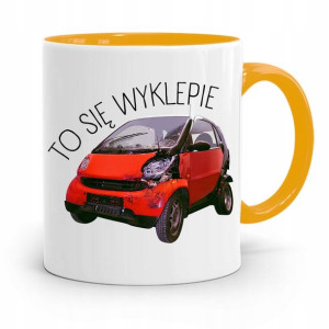 Kubek Żółty Prezent Dla Mechanika To Się Wyklepie