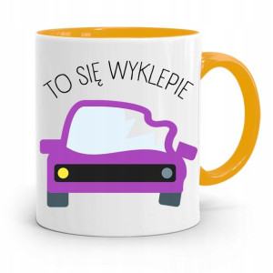 Kubek Żółty Prezent Dla Mechanika To Się Wyklepie