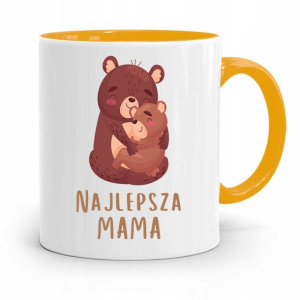 Kubek Żółty Prezent Dla Najlepszej Mamy Mamusi