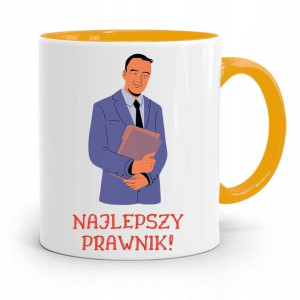 Kubek Żółty Prezent Dla Prawnika Najlepszy Prawnik
