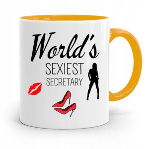 Kubek Żółty Prezent Dla Sekretarki Sexiest