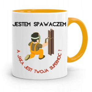 Kubek Żółty Prezent Dla Spawacza Jestem Spawaczem