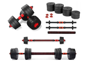Zestaw Hantle Regulowane 2x20kg Sztanga+gryfy