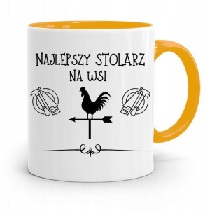 Kubek Żółty Prezent Dla Stolarza Najlepszy Na Wsi