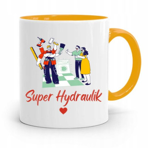 Kubek Żółty Prezent Dla Super Hydraulika