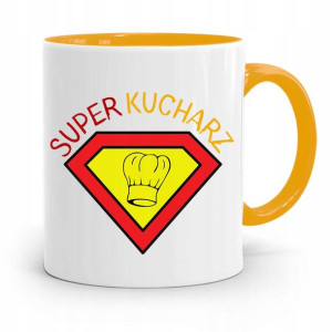 Kubek Żółty Prezent Dla Super Kucharza Kucharki