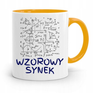 Kubek Żółty Prezent Dla Syna Dziecka Wzorowy Syn