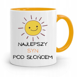 Kubek Żółty Prezent Dla Syna Najlepszy Syn