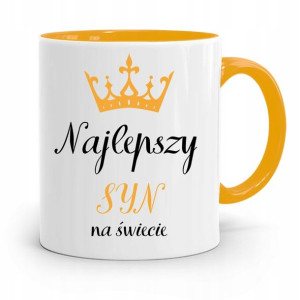 Kubek Żółty Prezent Dla Syna Najlepszy Syn Świata