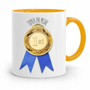 Kubek Żółty Prezent Dla Syna Synek Na Medal