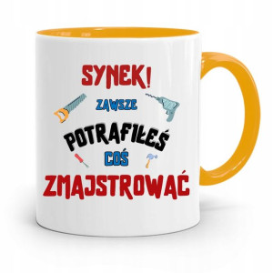 Kubek Żółty Prezent Dla Syna Zawsze Potrafiłeś
