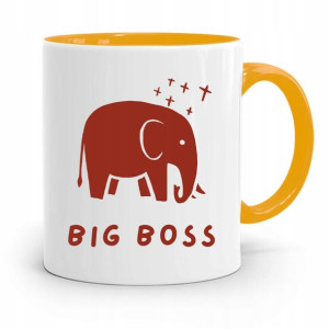 Kubek Żółty Prezent Dla Szefa Big Boss