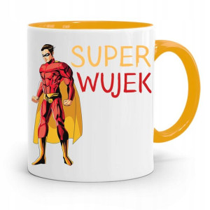 Kubek Żółty Prezent Dla Wujka Super Wujek
