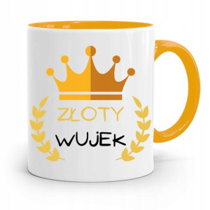 Kubek Żółty Prezent Dla Wujka Złoty Wujek