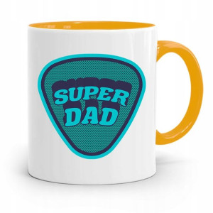 Kubek Żółty Prezent Na Dzień Ojca Super Dad